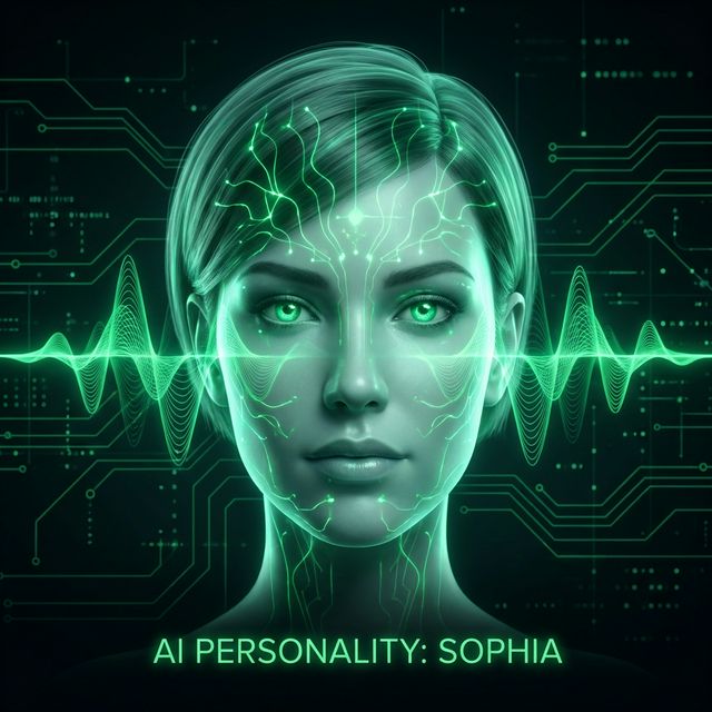 Hyper-realistic digital human avatars with voice wave patterns and neural network connections