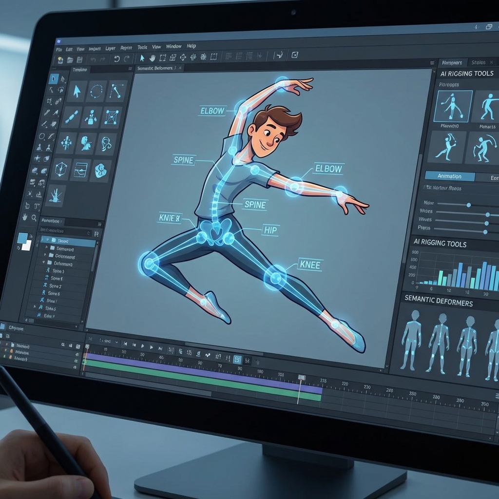 Semantic Rigging and Physics Simulation