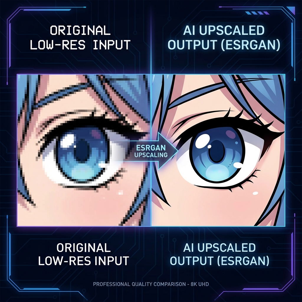 High-Res Upscaling (ESRGAN)